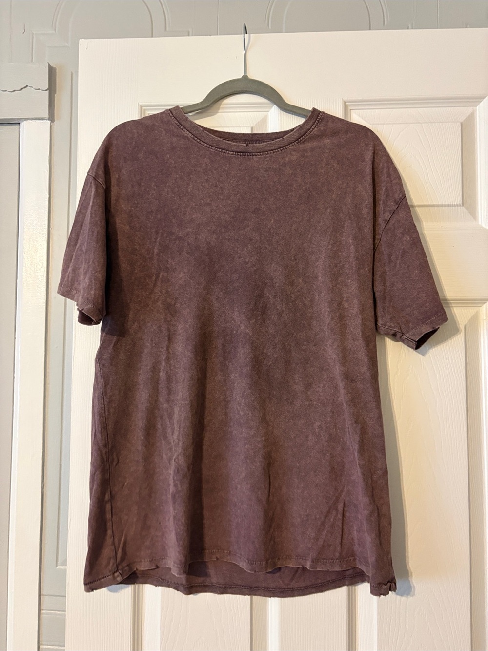 BDG Men's Washed Plum Short-Sleeve Crew Tee